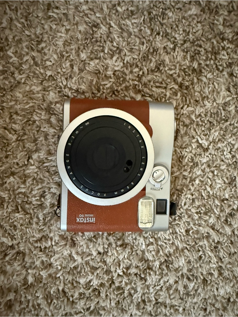 Fujifilm Instax Mini 90 Retro Brown and Silver Instant Polaroid Camera